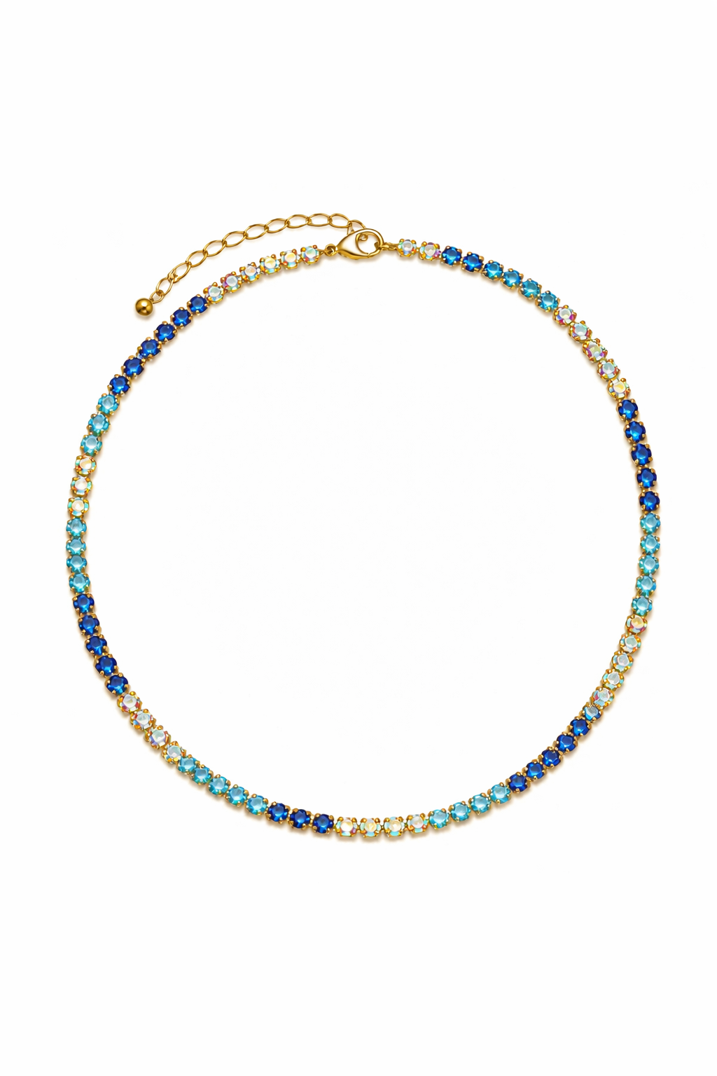 Collana Tennis Con Cursore Scorrevole E Regolabile