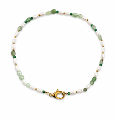 Collana perle di fiume e Agata naturale