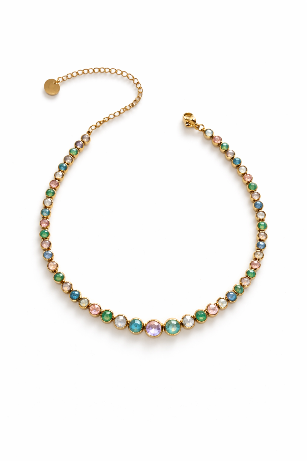 Collana Tennis Pastello