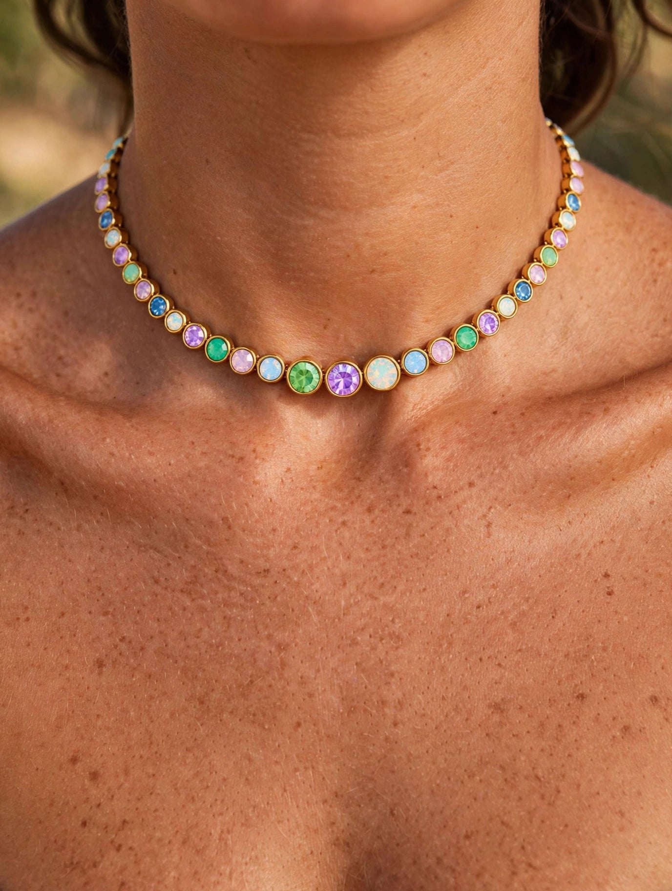 Collana Tennis Pastello