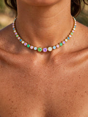 Collana Tennis Pastello
