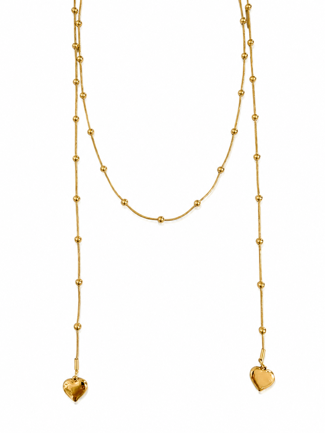 Collana sciarpina cuori