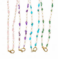 Collana perle di fiume e Agata naturale
