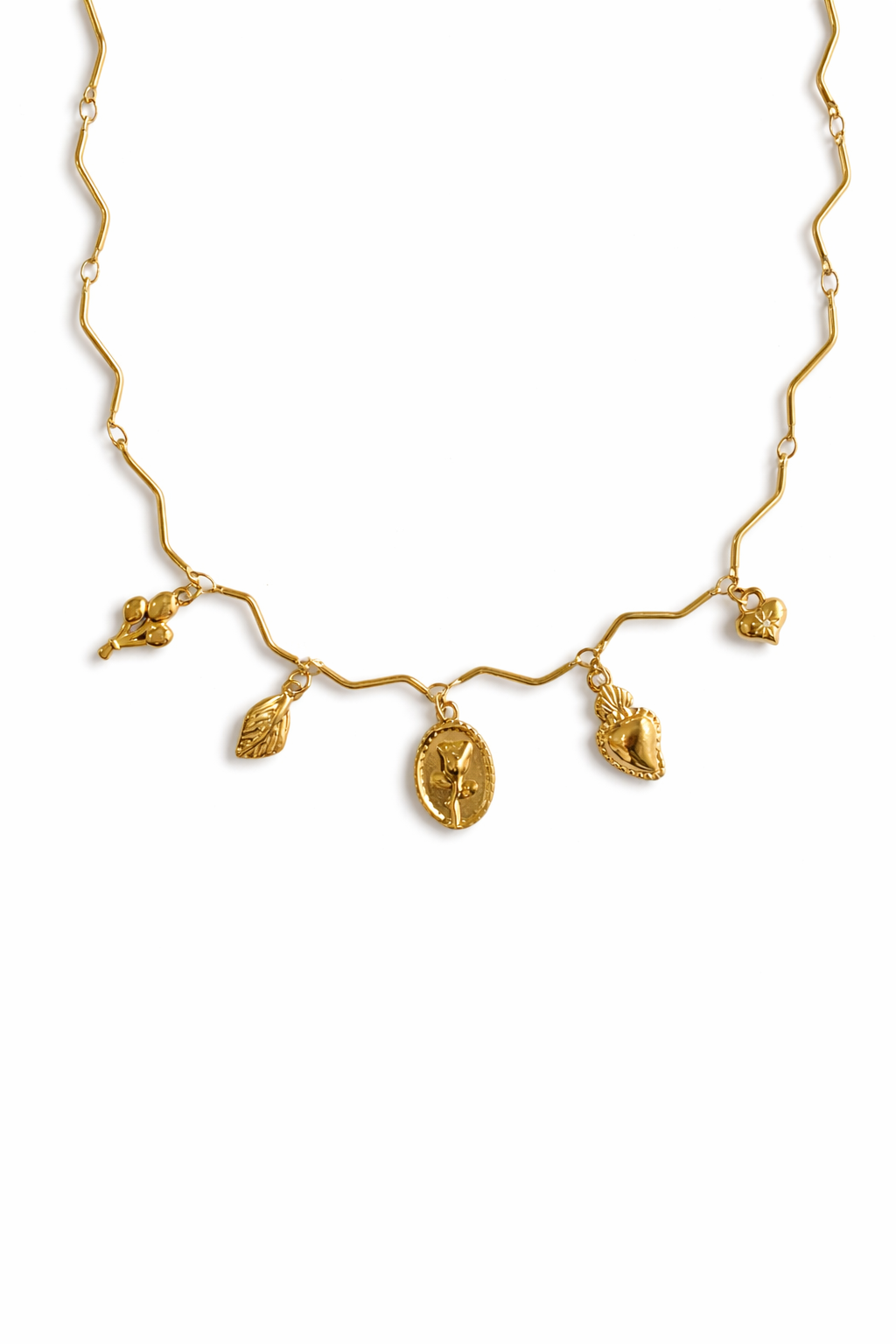 Collana Rosa Charm