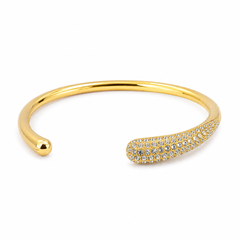 Bracciale rigido Goccia Strass