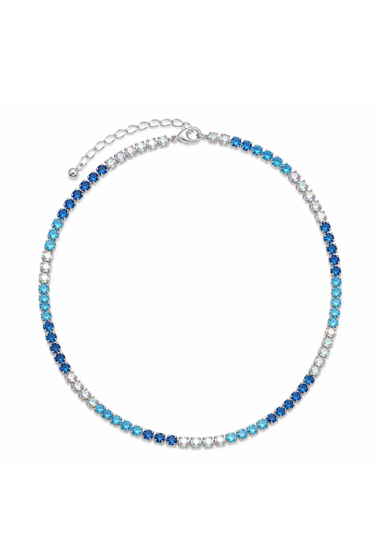 Collana Tennis Con Cursore Scorrevole E Regolabile