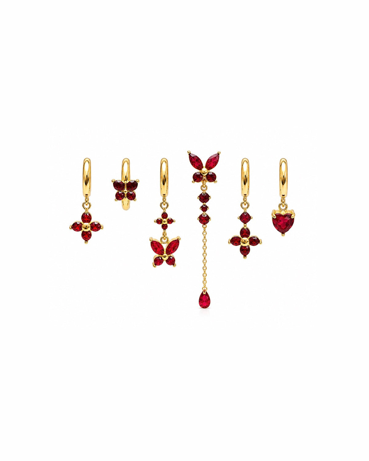 Set Orecchini Red Dafne