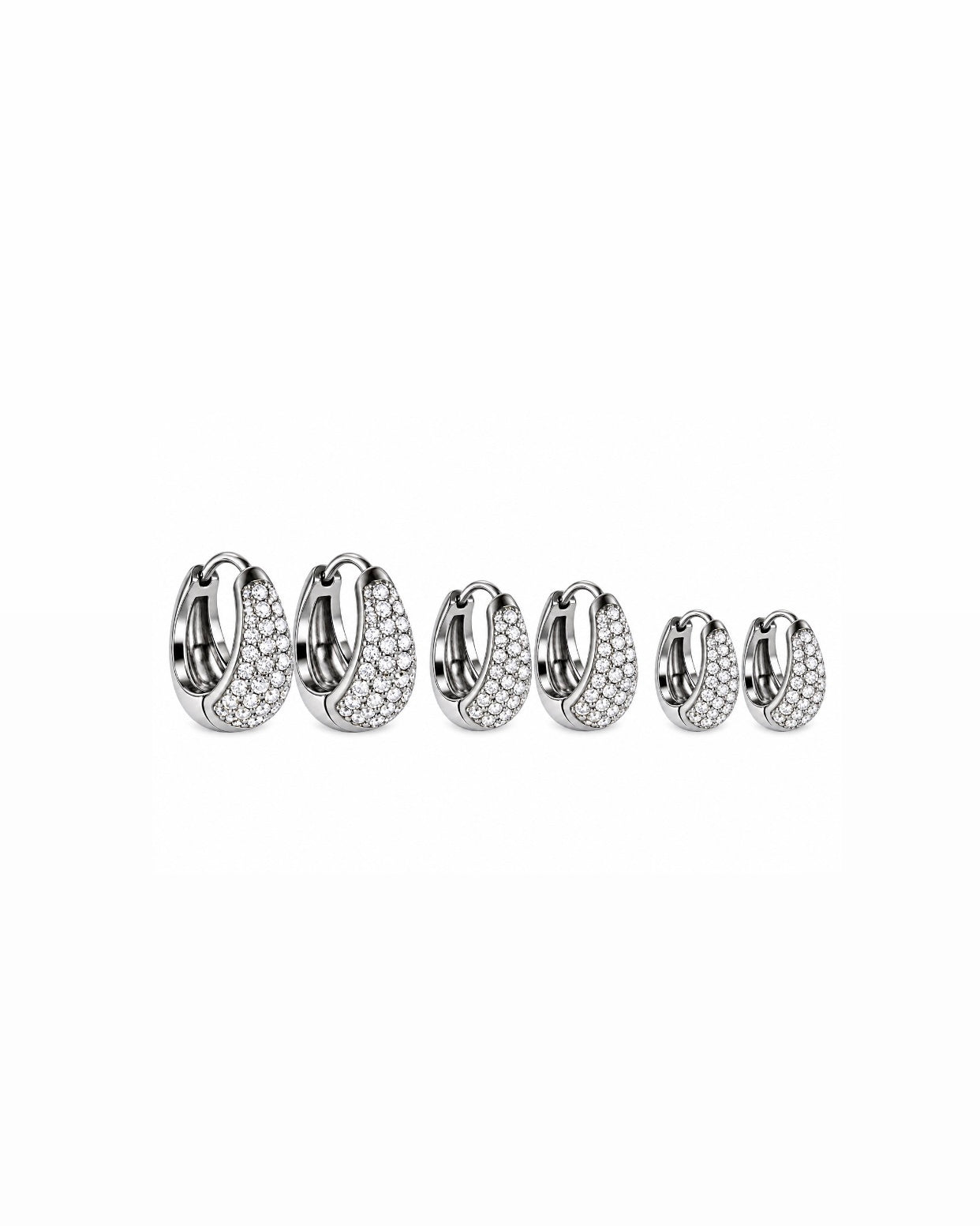 Set orecchini Luna Pavé